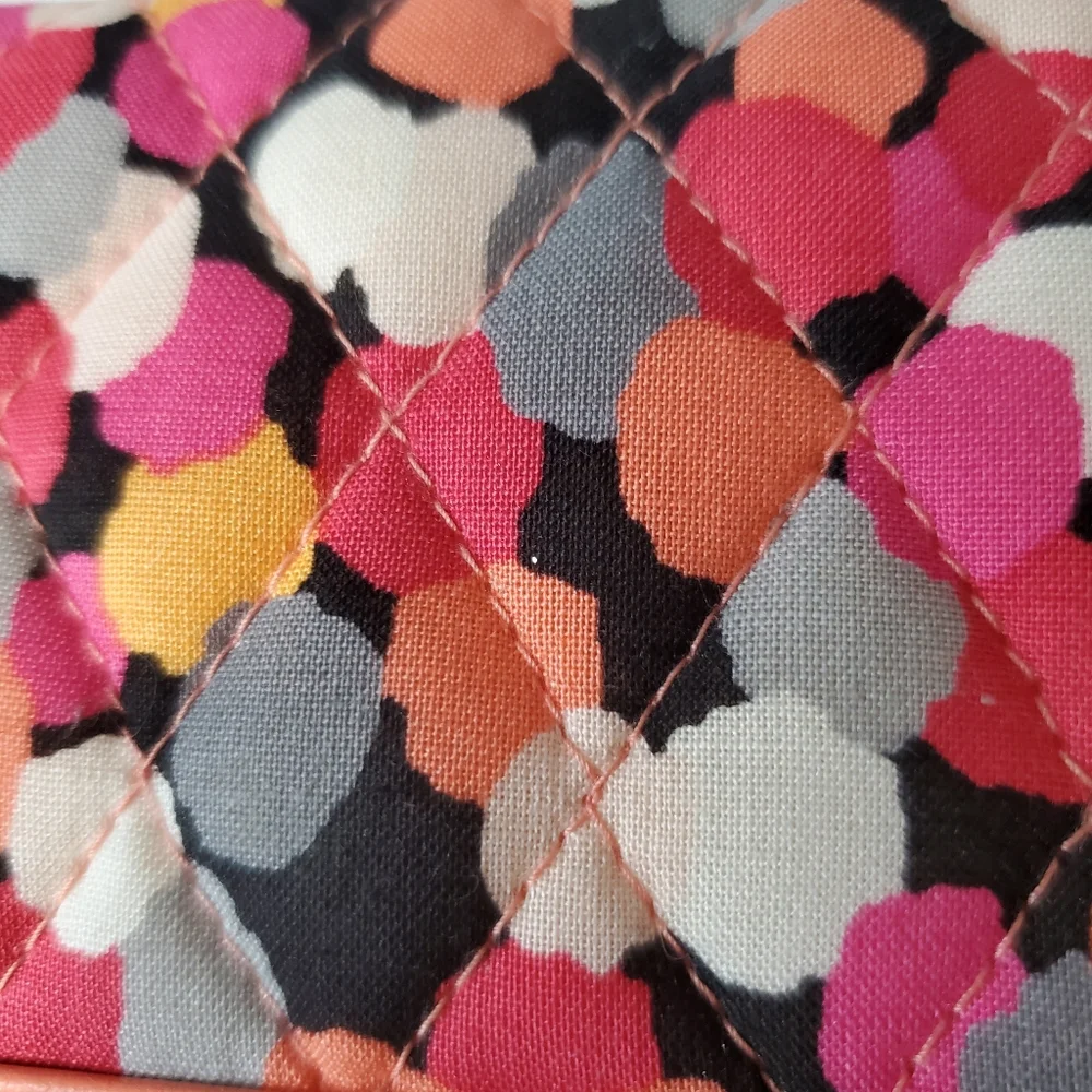Vera Bradley Pixie Confetti Tri Fold Pink Multi Color NWT